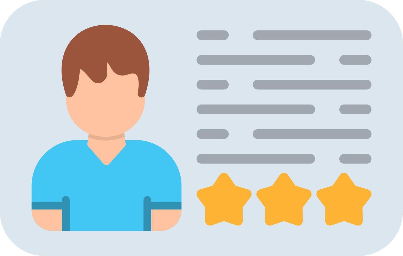 Testimonial Flat Icon vector