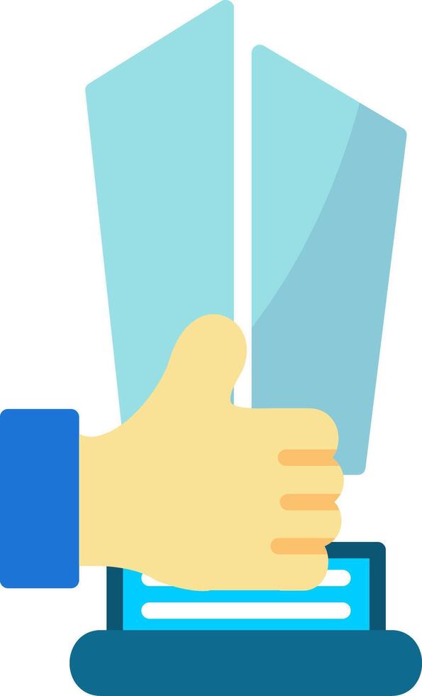 Trophy Cup Flat Icon vector