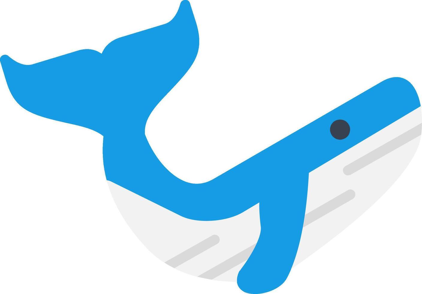 Whale Flat Icon vector
