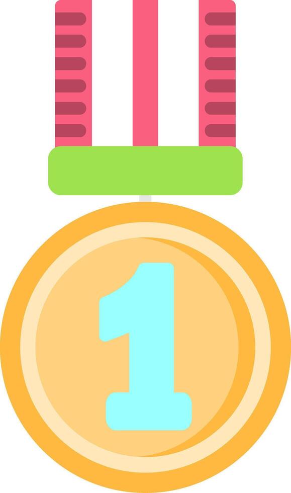1st Prize Flat Icon vector