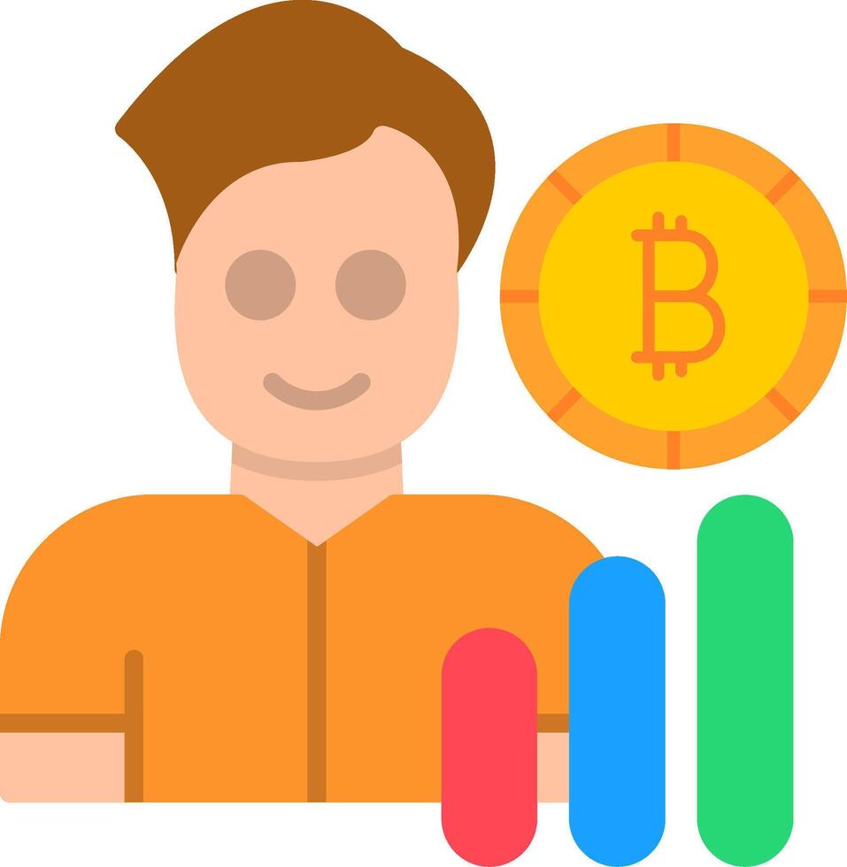 Broker Flat Icon vector