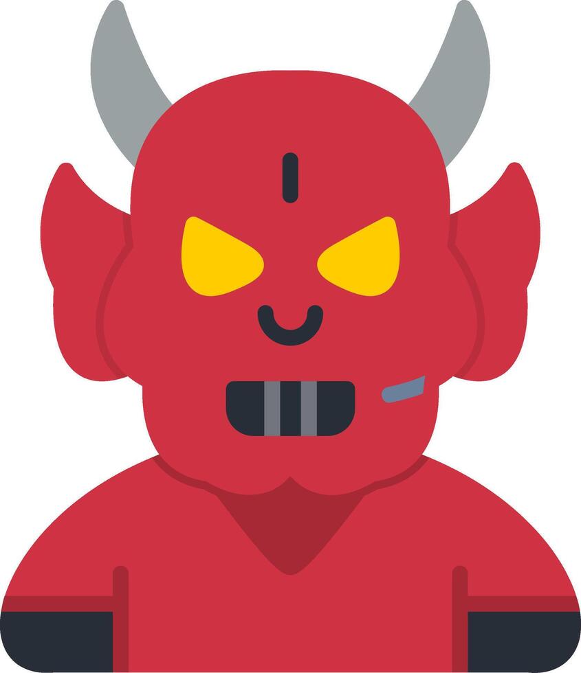 Devil Flat Icon vector