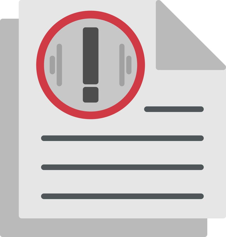 Document Flat Icon vector