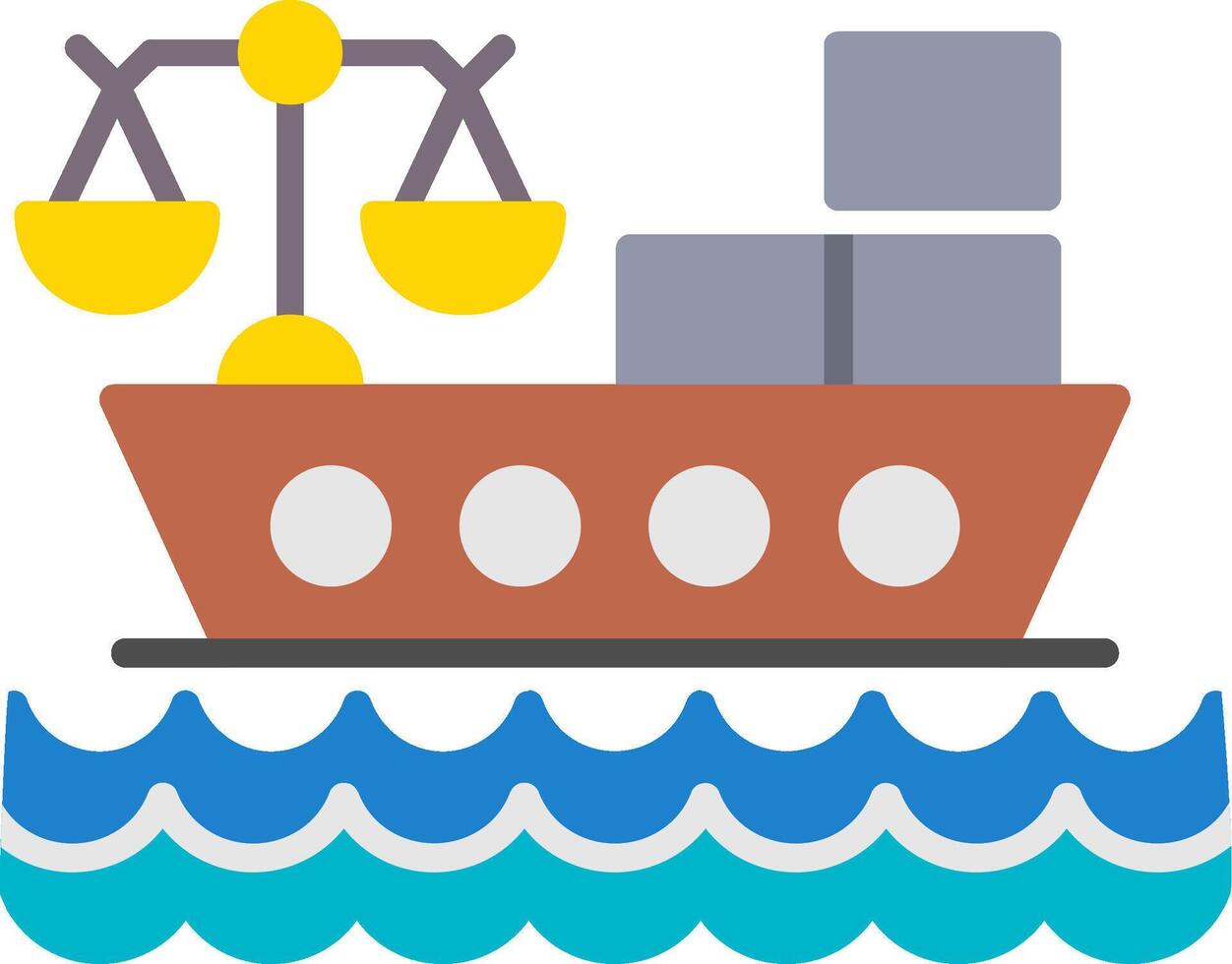 Maritime Flat Icon vector
