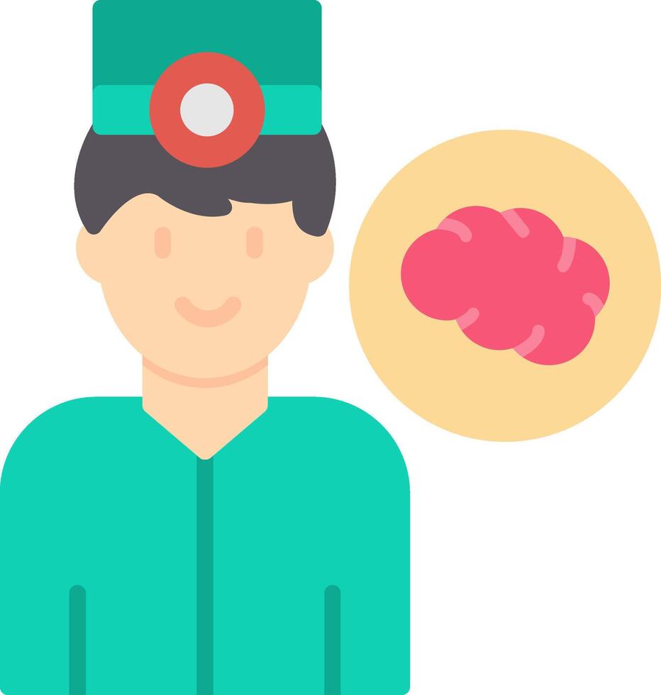 Neurologist Flat Icon vector
