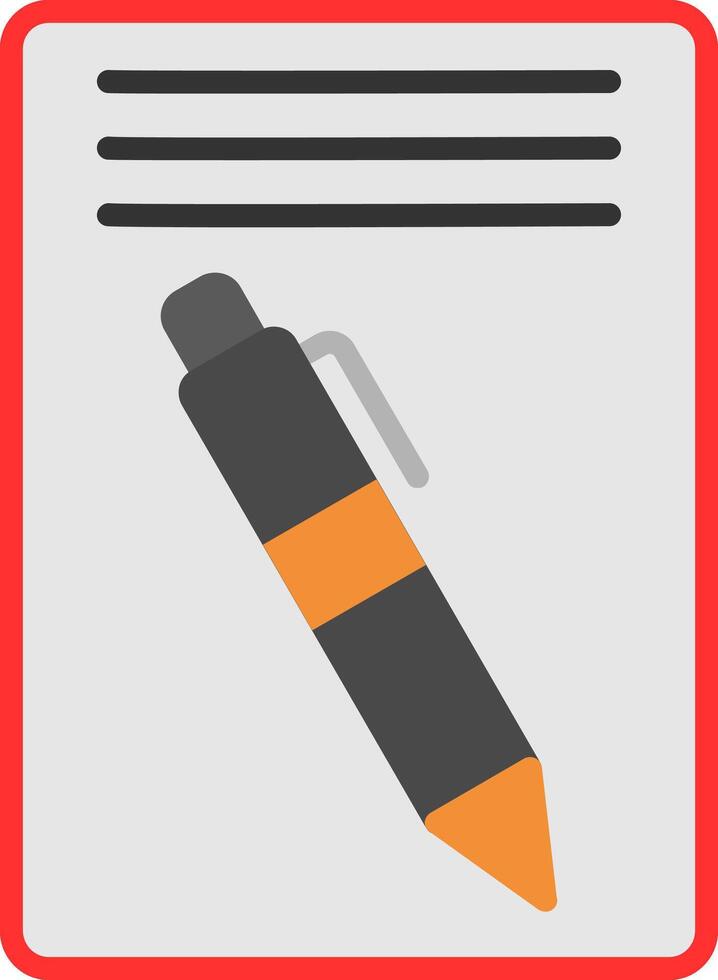 Pen Flat Icon vector