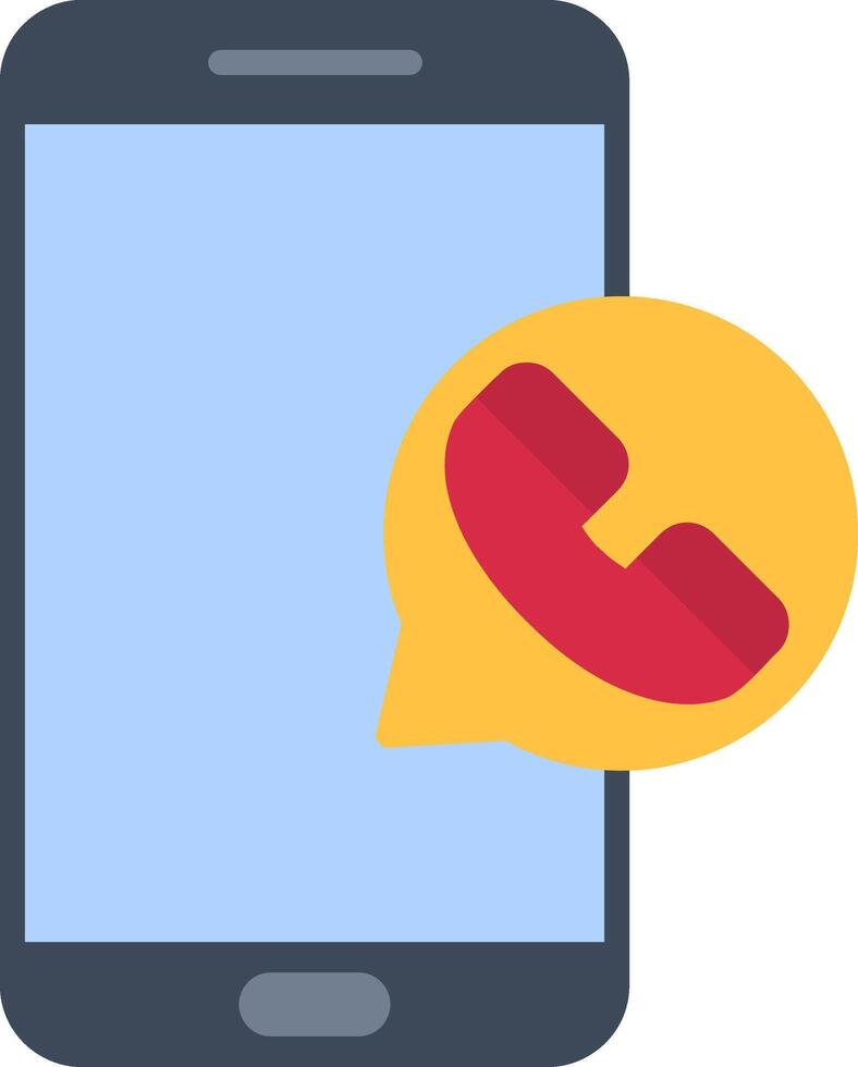 phone call Flat Icon vector