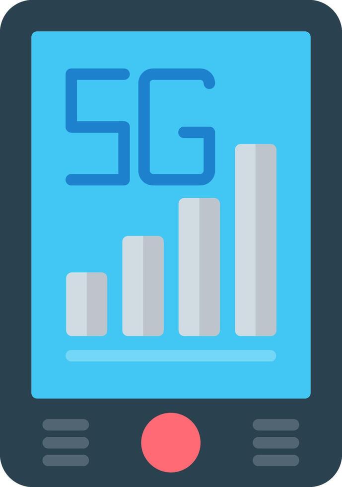 Mobile Data Flat Icon vector