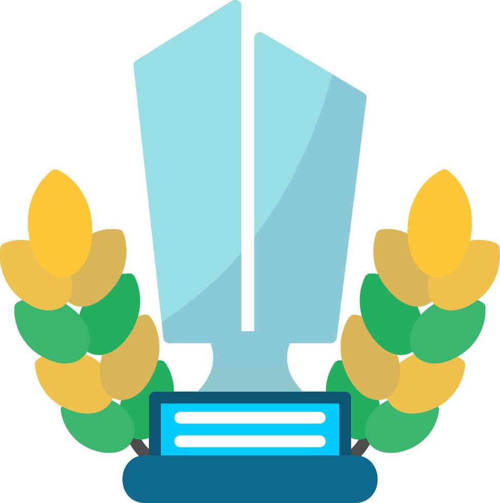 Trophy Cup Flat Icon vector