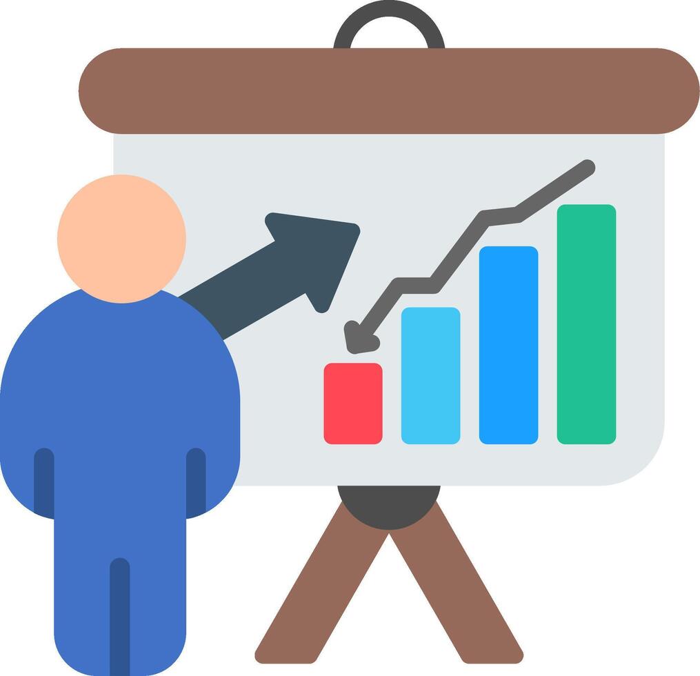 Training Flat Icon vector