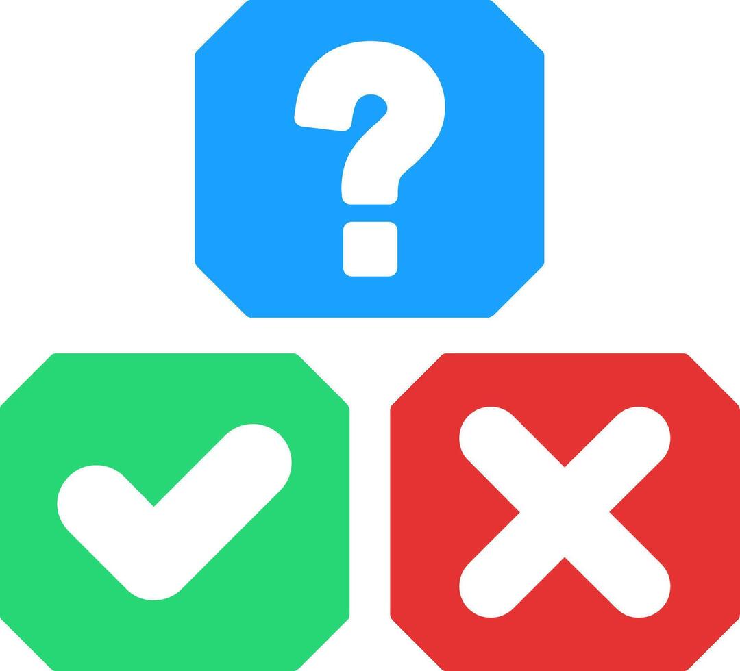 Block Flat Icon vector
