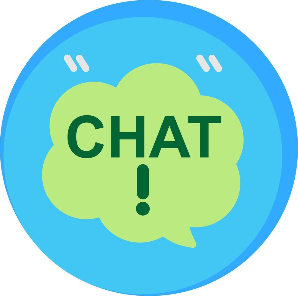 Chat Balloon Flat Icon vector