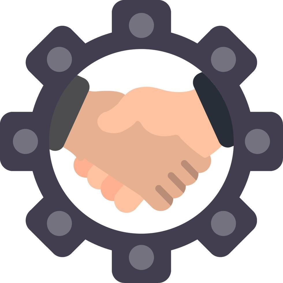 CRM Flat Icon vector