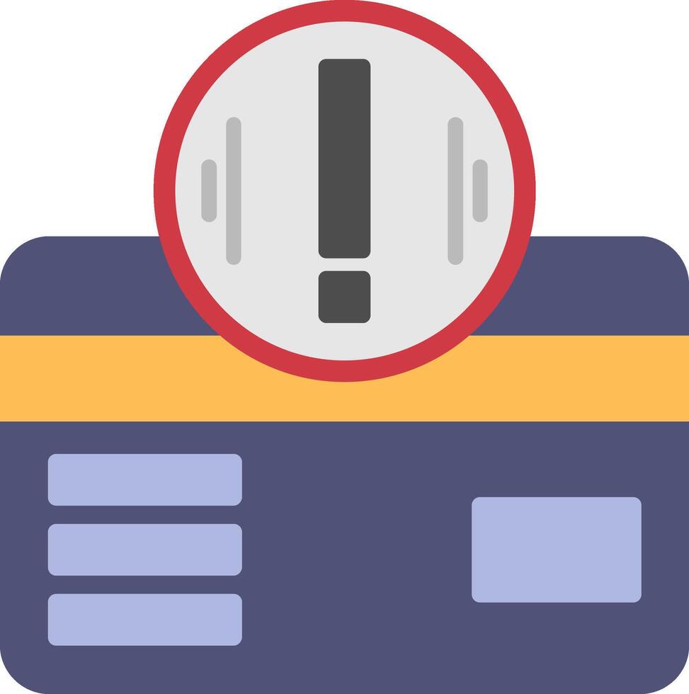 Credit Card Flat Icon vector