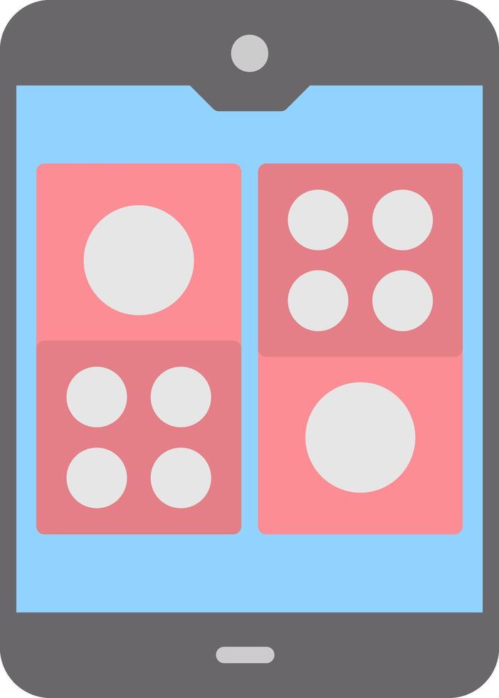 Domino Flat Icon vector