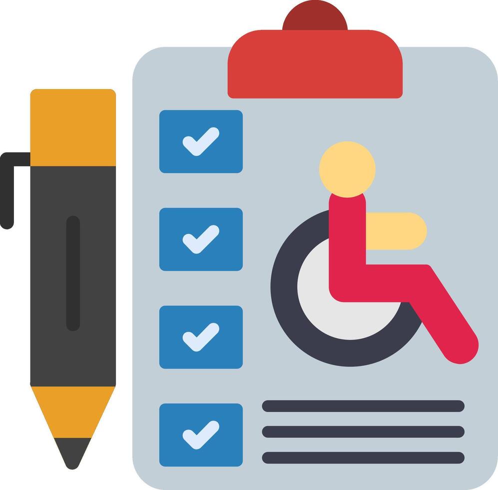 Disability Flat Icon vector