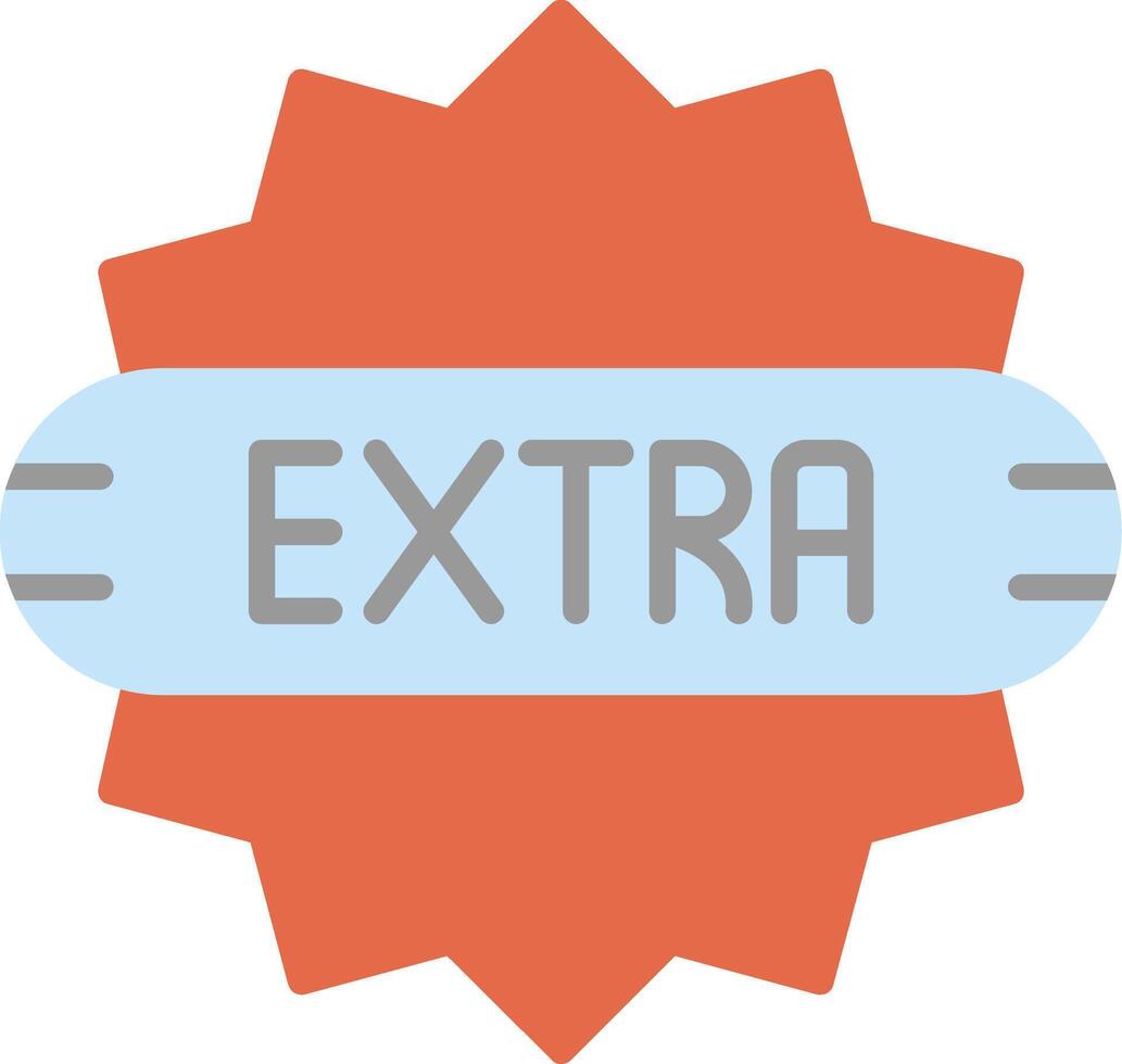 Extra Flat Icon vector