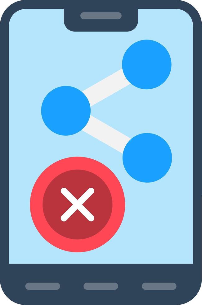 Dont Share Flat Icon vector