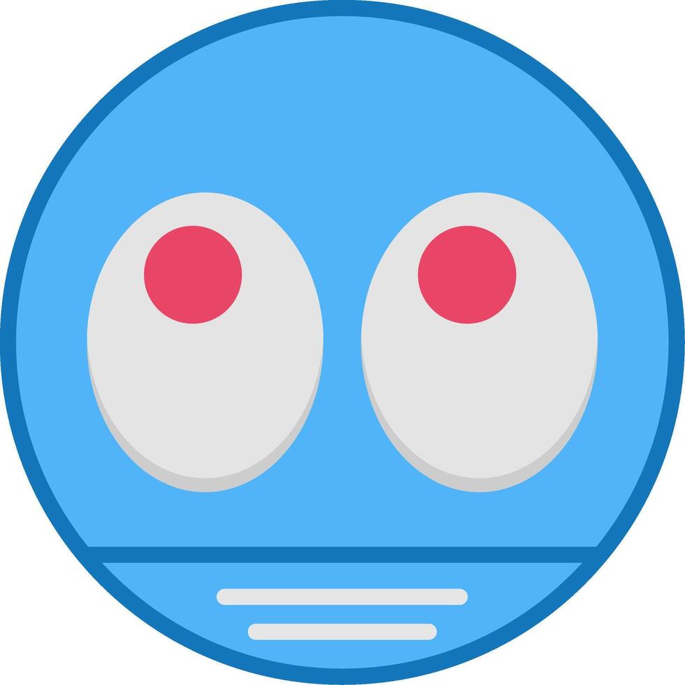 Googly Eyes Flat Icon vector