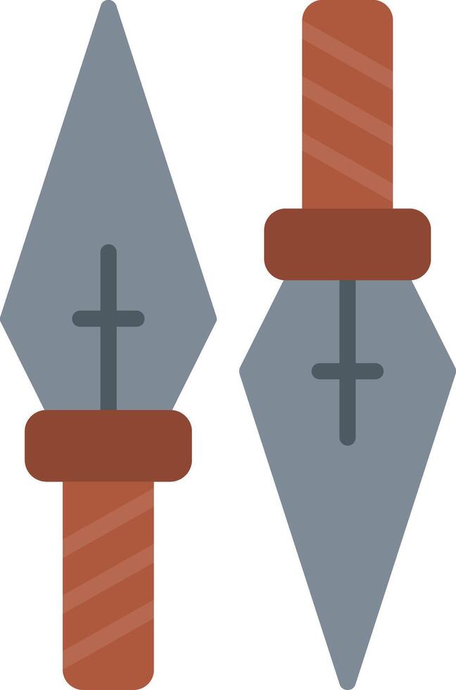 Kunai Flat Icon vector