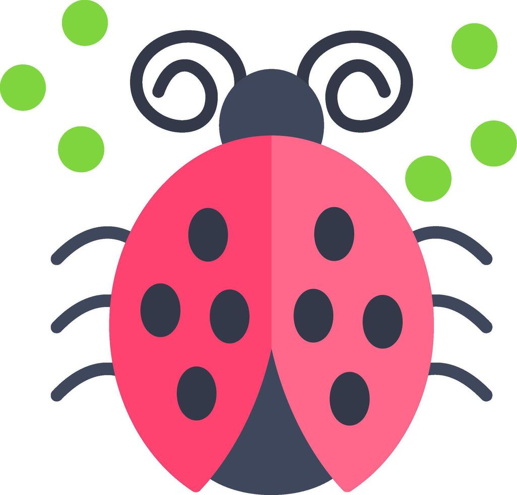 Ladybug Flat Icon vector