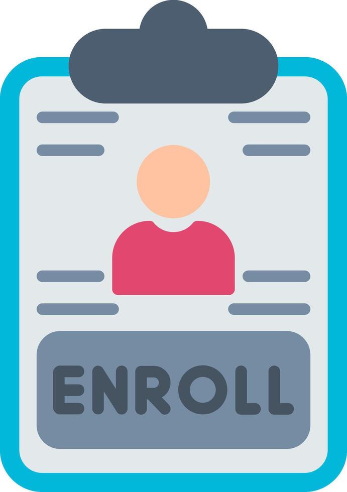 Open Enrollment Flat Icon vector