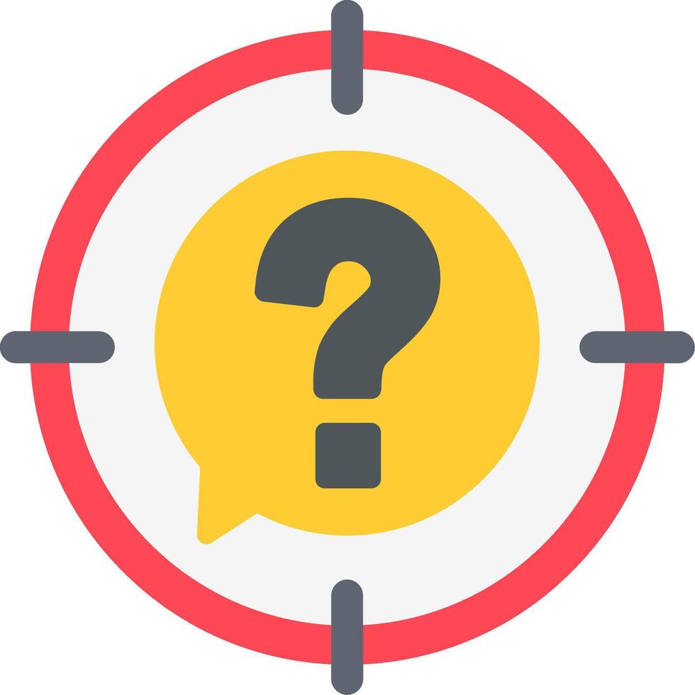 Target Flat Icon vector