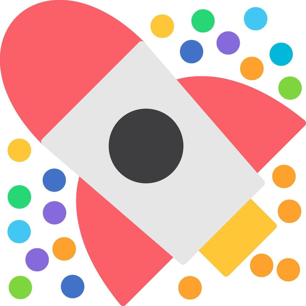 Rocket Flat Icon vector