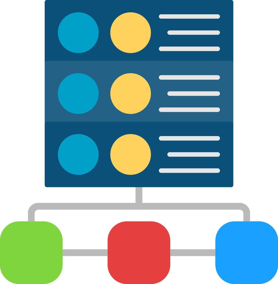 Server Flat Icon vector