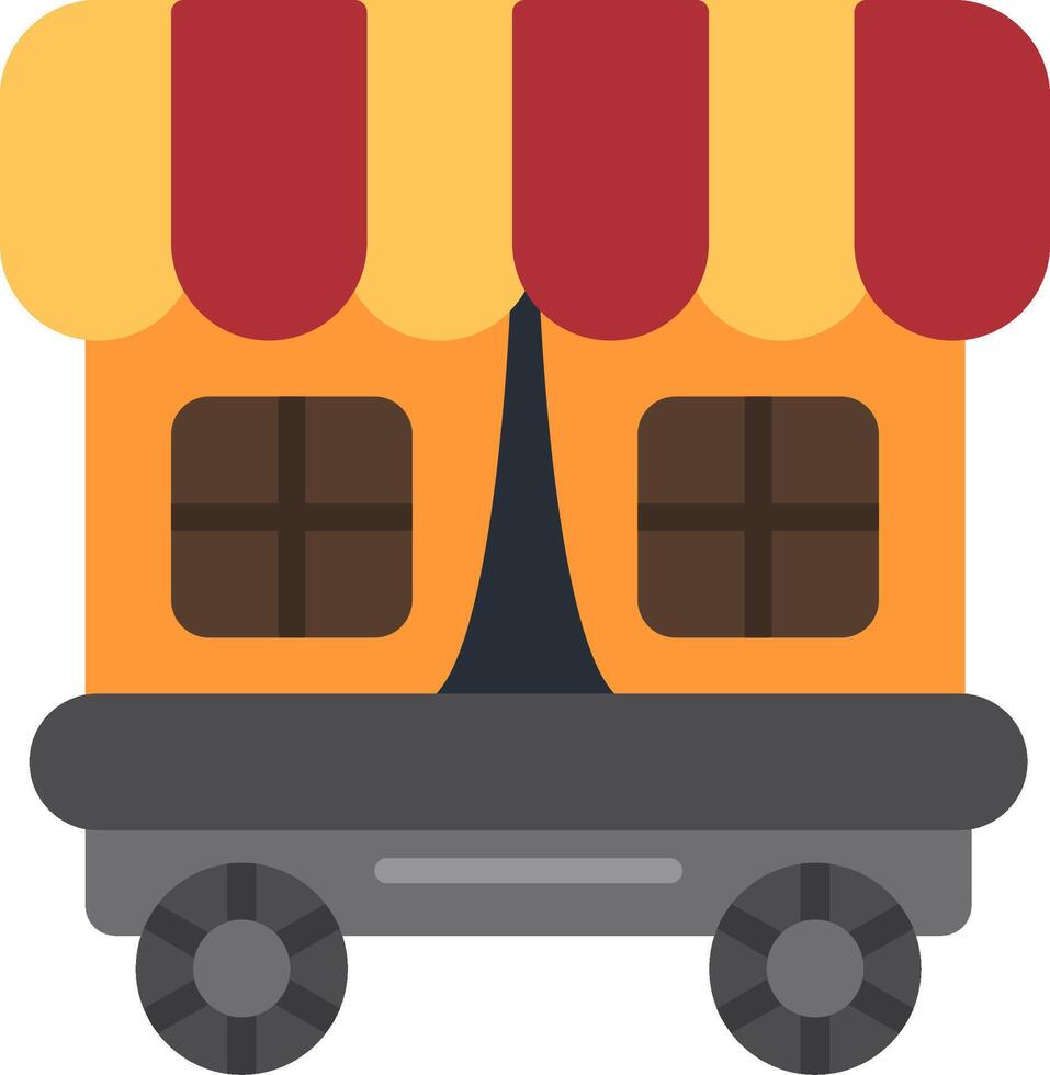Carriage Flat Icon vector