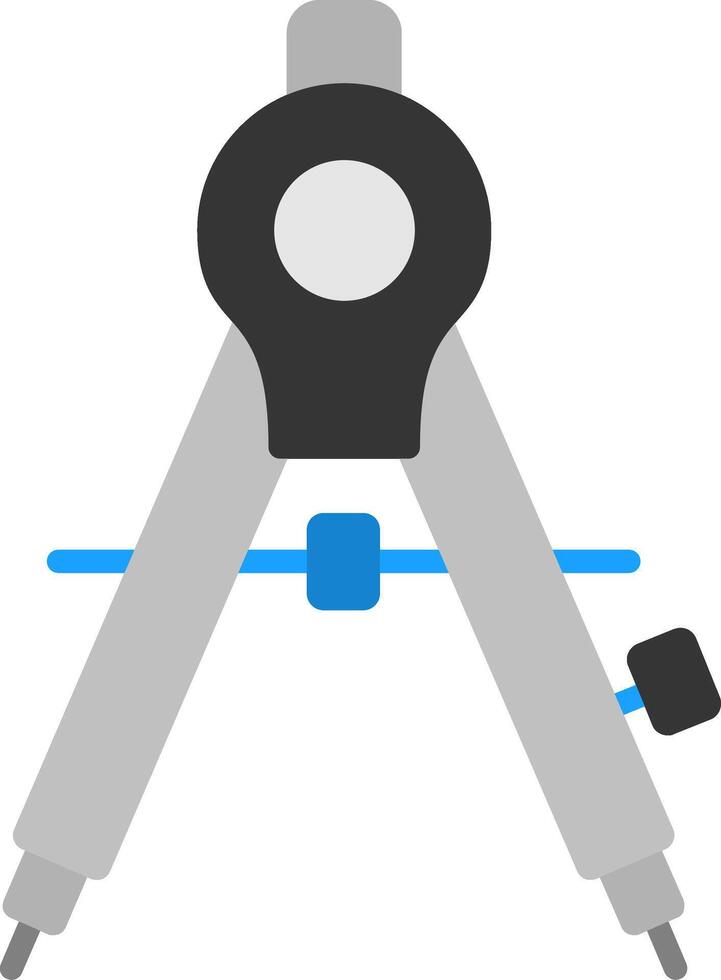 Drawing Compass Flat Icon vector