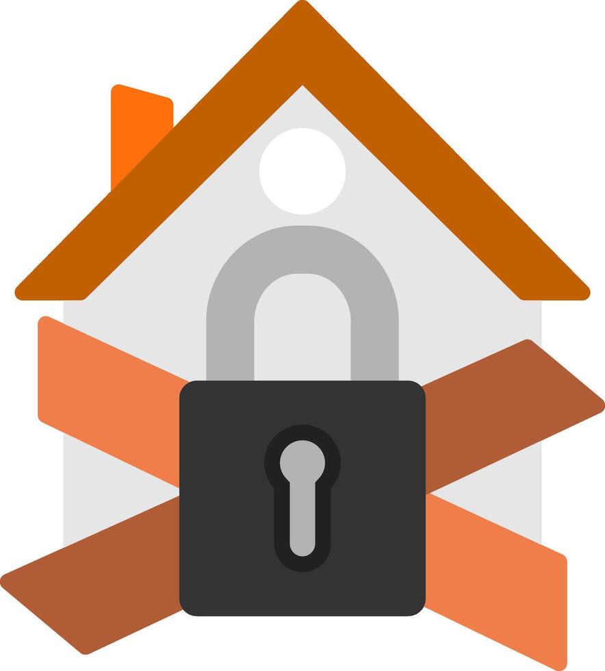 Eviction Flat Icon vector