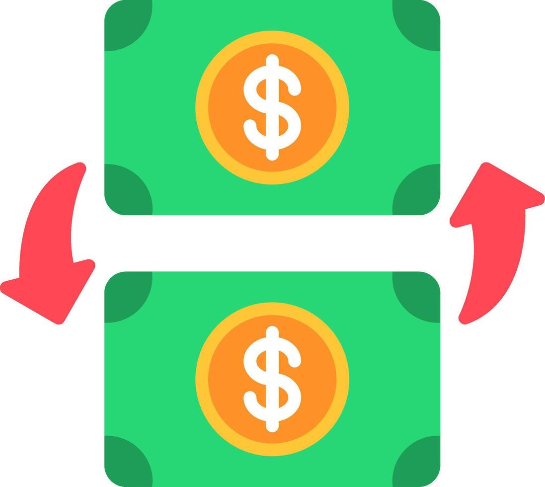 Exchange Flat Icon vector