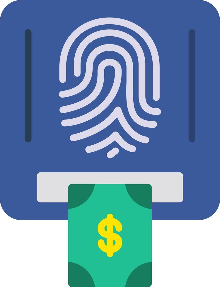Cash Machine Flat Icon vector