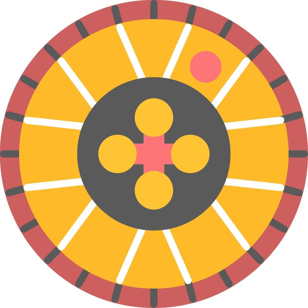 Roulette Flat Icon vector