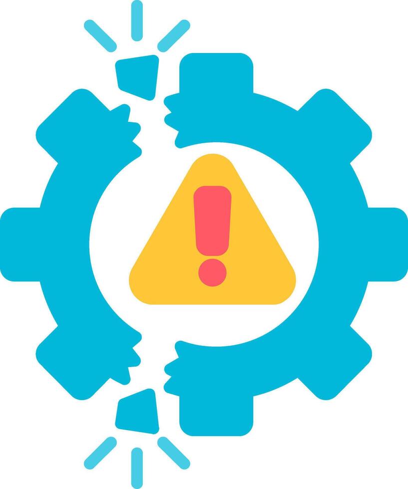 Disruption Flat Icon vector