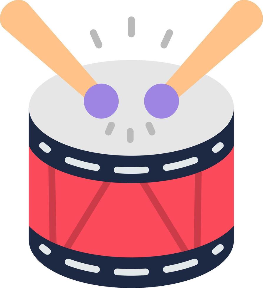 Drum Flat Icon vector