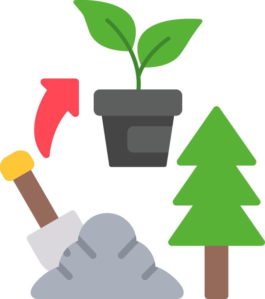 Gardening Flat Icon vector