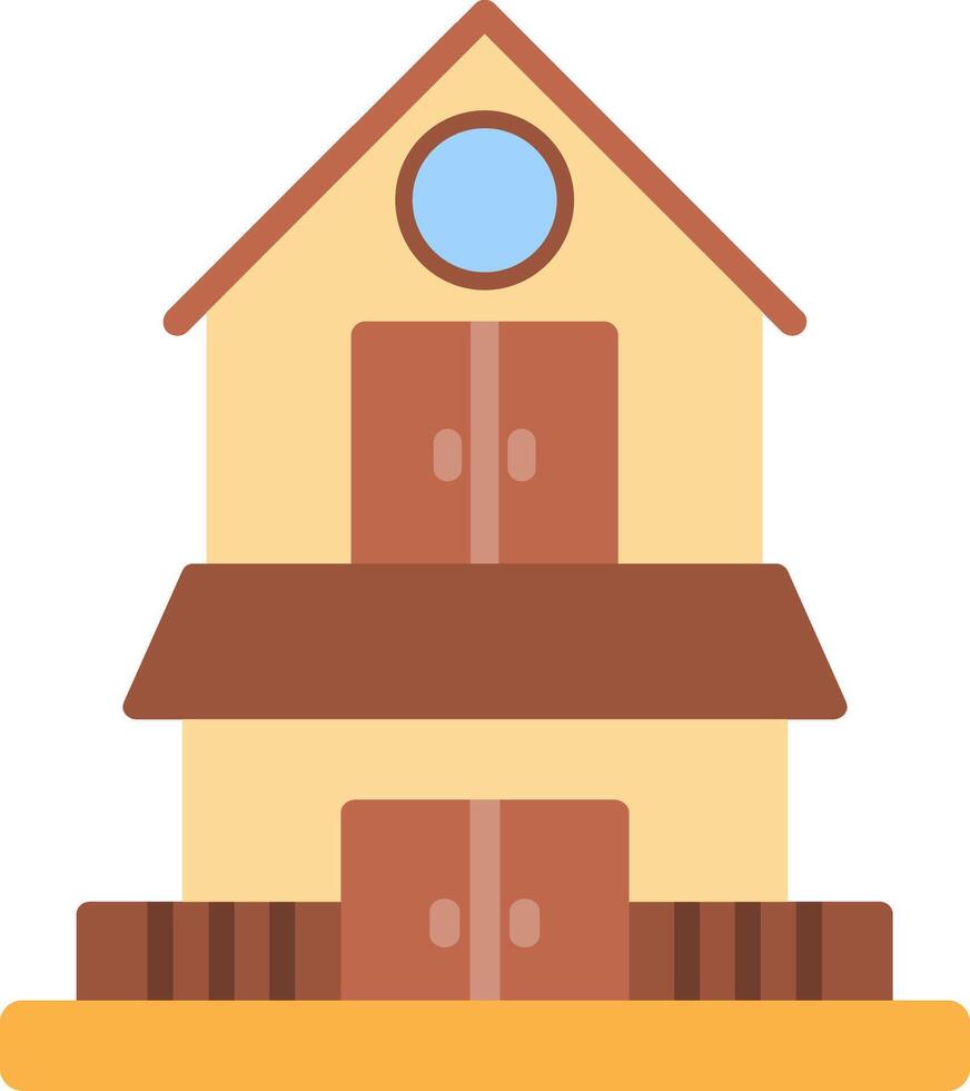 Hut Flat Icon vector
