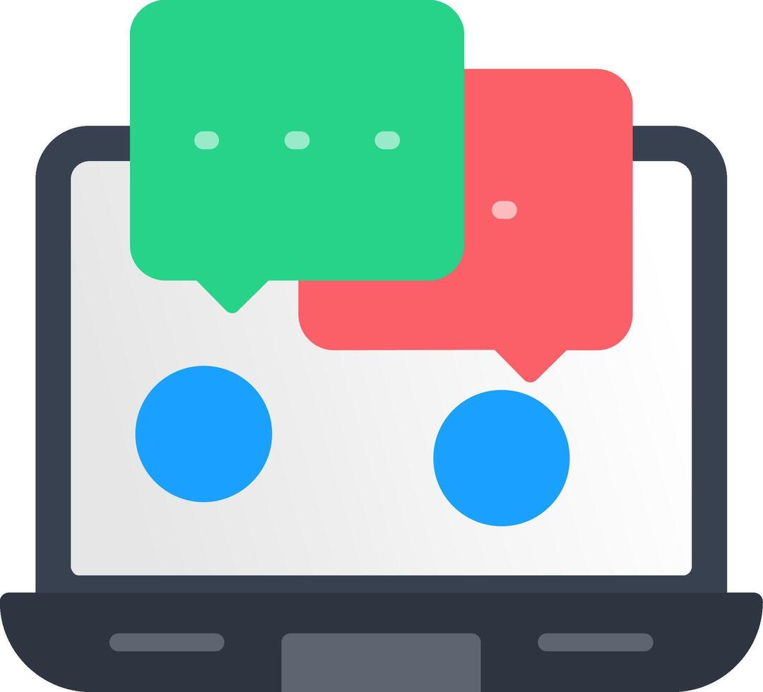 Laptop Flat Icon vector