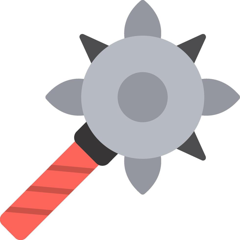 Mace Flat Icon vector