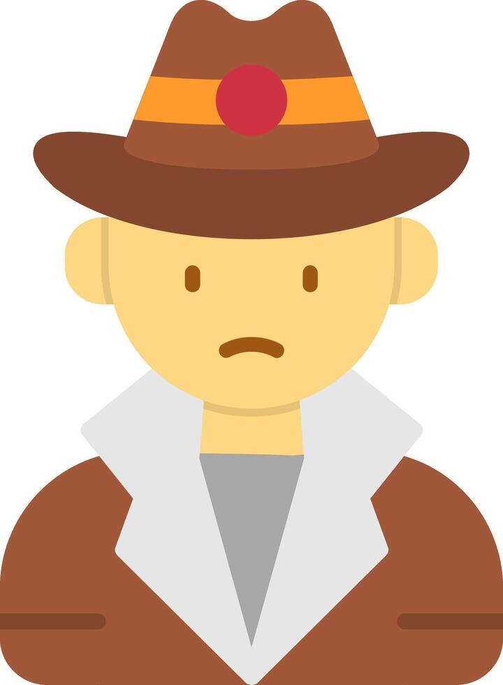 Mysterious Flat Icon vector