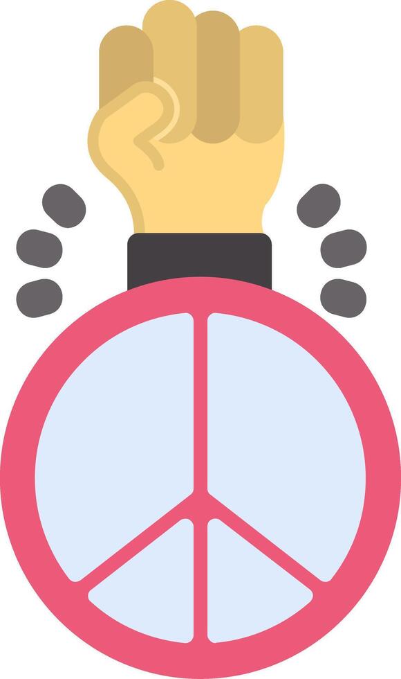 Peace Sign Flat Icon vector