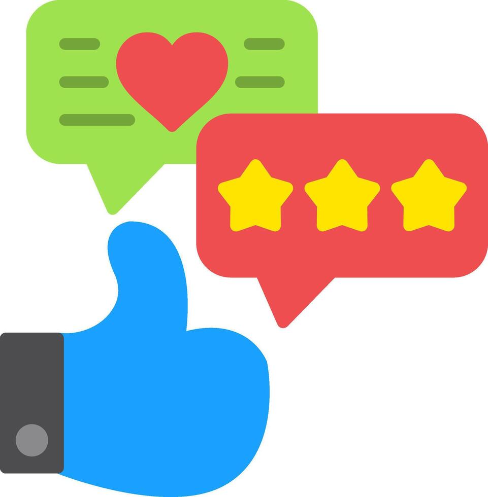 Review Flat Icon vector