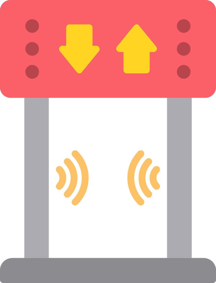 Security Gate Flat Icon vector