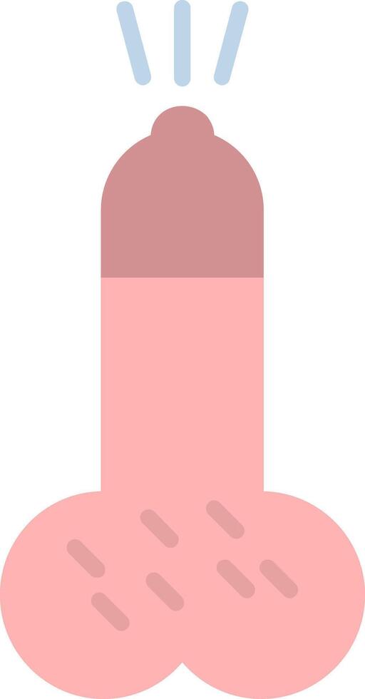 Penis Flat Icon vector
