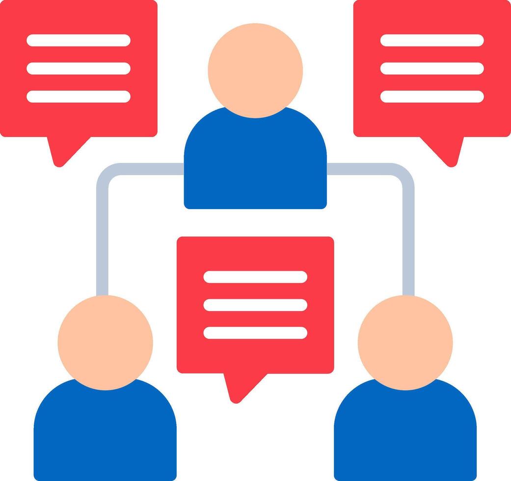 Group Flat Icon vector