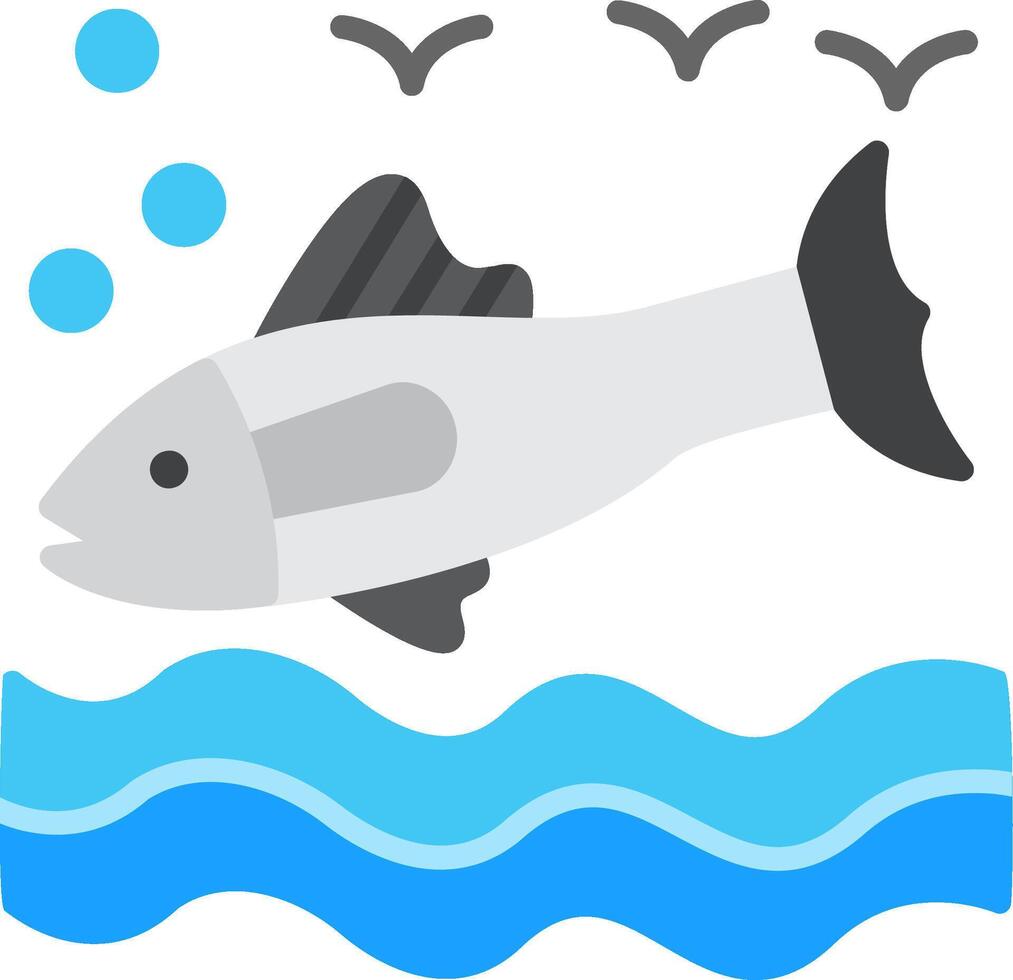 Salmon Flat Icon vector