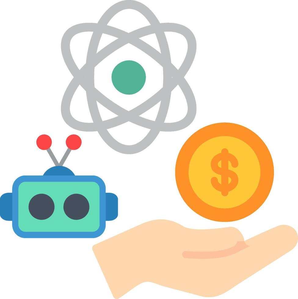 Saving Flat Icon vector