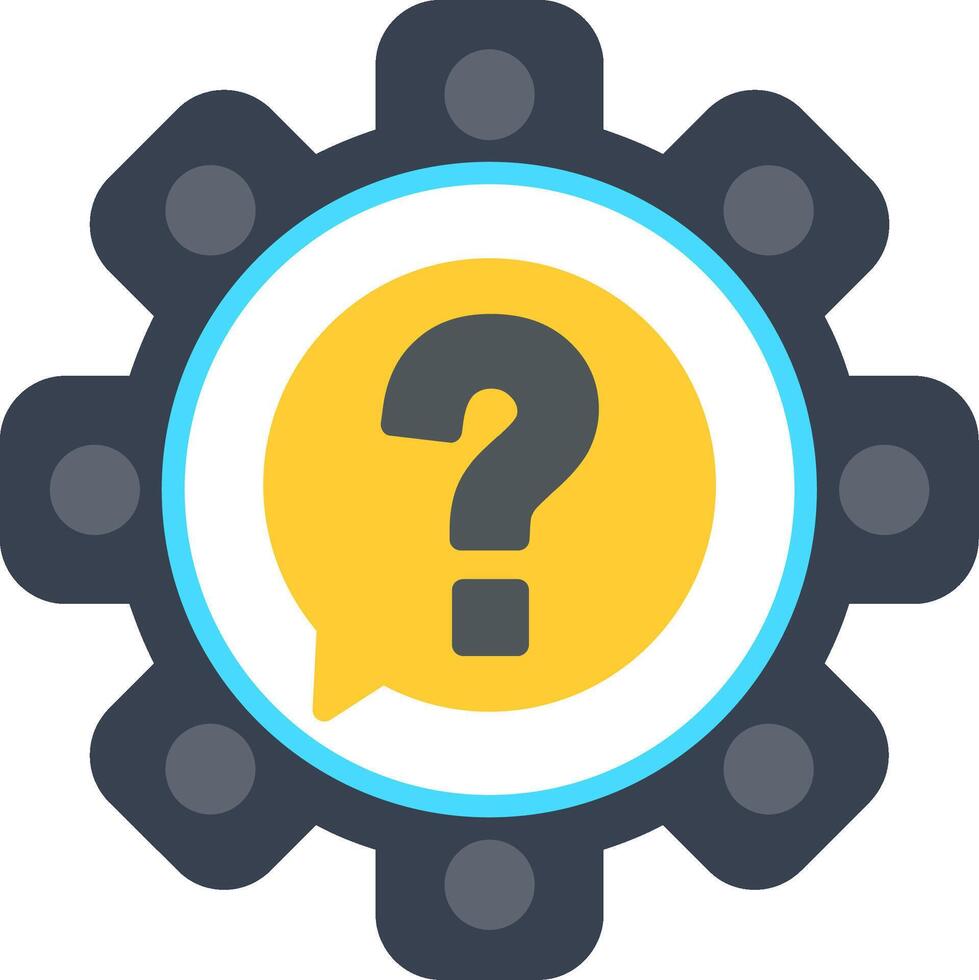 Question Flat Icon vector
